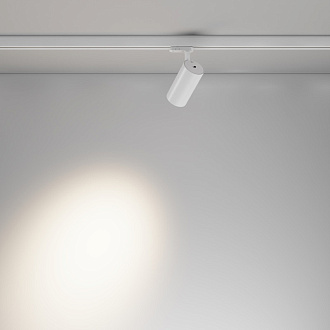 Трековый трехфазный светильник 7 см, 20W, 2700-5000K, Maytoni Focus Led TR197-3-20WCCT-M-W, белый