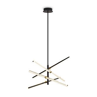Подвесной светильник 80*40*65-65 см, LED*39W, 2700K, Freya Brilliance FR5557PL-L22B, Черный