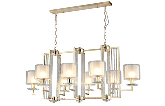 Люстра 108 см Crystal Lux NICOLAS SP8 L1000 GOLD/WHITE золото/прозрачный