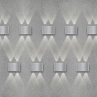 Twinky double серый уличный настенный светодиодный светильник 1555 TECHNO LED Elektrostandard