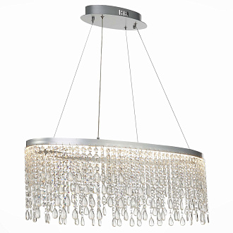 Люстра подвесная 80*35 см, 37W 3000K/4000K/6000K ST LUCE VEGA SL6201.103.37 Серебристый