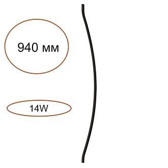 Элемент для инсталляции 54**94- см, 1*LED*14W, 3000K, Odeon Light Fino 7155/100D, черный