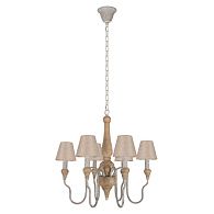 Подвесная люстра 61 см, Loft IT Countryside 10420, белый-коричневый