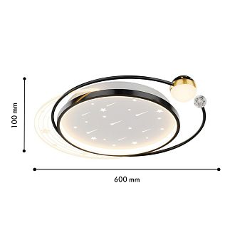 Светильник 50*60*10- см, *LED*68W, F-Promo Cruise 4742-5C, черный