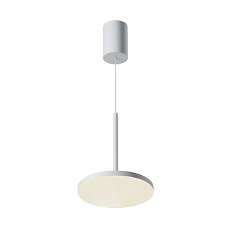 Подвесной светильник 18,5*18,5*195 см, LED, 12W, 4000К, Maytoni Technical PLATO P076PL-L12W4K-W белый