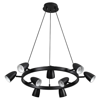 Подвесной светильник 73,5*100 см, 9*GU10 Lumion Ilmina 8237/9 черный