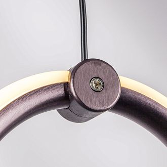 Люстра подвесная 105*-150 см, 144W, 3000K, Lightstar Caramello 796349, Кофейный