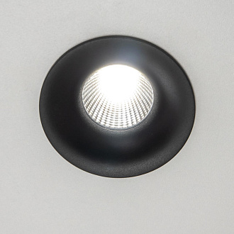 Встраиваемый светильник 8 см, 7W, 3500K Citilux Гамма CLD004NW4 черный, вр 7,5 см