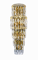 Бра 160*260*800, 7+4*E14+Led, 40W+7W NewRgy Cristallo W2814E/7+4A GOLD+CLEAR, Золото+прозрачный