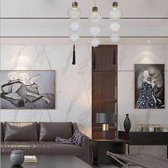 Подвесной светильник Heathfield Lighting - Medina Pendant Brown 17*17*80 см, 1*E27*60W, ImperiumLoft 40.2682-0, Золотистый
