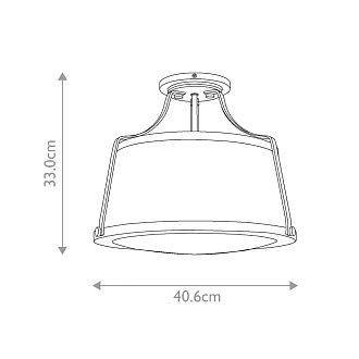 Потолочный светильник Hinkley Lighting, Арт. HK-CHARLOTTE-SF-AN