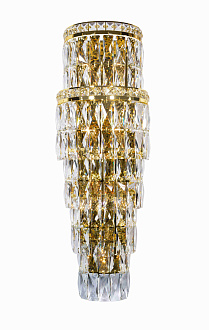 Бра 160*260*800, 7+4*E14+Led, 40W+7W NewRgy Cristallo W2814E/7+4A GOLD+CLEAR, Золото+прозрачный
