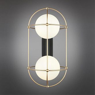 Бра 22*19*40 см, 2*G9, 5W, Aployt Mahot APL.317.01.02, золотой