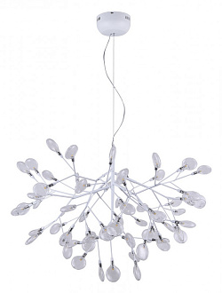 Светильник подвесной 98 см, Crystal Lux EVITA SP63 WHITE/TRANSPARENT Белый