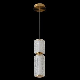 Светильник подвесной *7,5*27,5-57-207 см, *LED*23W, 3000K, Crystal Lux Antique ANTIQUE SP23W LED BRASS, Латунь