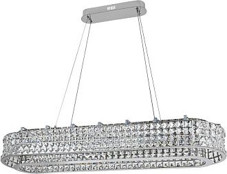 Подвесная люстра 120 см, 150W, 3000-6000K, Stilfort Karnelli 4024/09/12PL, хром