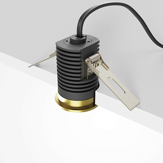 Светильник 4 см, 7W, 4000K, Maytoni Mini DL059-7W4K-BS, латунь, вр 3,5 см