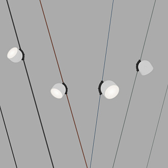 Светильник на шине 10*10,7 см, LED * 12W, 4000K, Denkirs Belty Spot DK5542-WH+BK, черный
