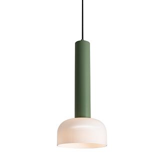 Подвесной светильник 15*15*236 см, LED, 5W, 3000К, Freya Barries FR6185PL-L5GN зеленый