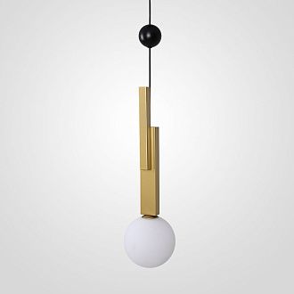 Подвесной светильник PANSY D18 Gold 18*18*200 см, 1*G9*60W, ImperiumLoft PANSY01, Золотистый, Чёрный