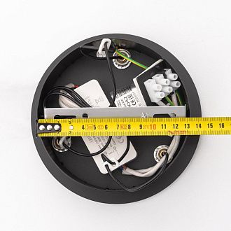 Подвесная люстра 40 см, 28W, 3000K, Citilux Helly CL211042, черный-бронза