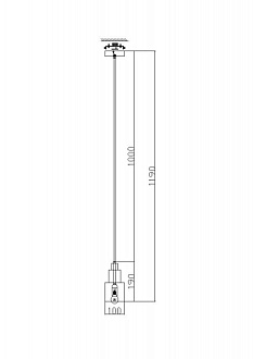 Подвесной светильник Freya Moke FR4006PL-01BS, латунь