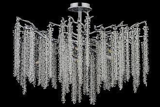 Люстра потолочная *76*55 см, 10*G9*40W, Dio D`arte Tavenna Nickel Tavenna H 1.3.76.100 N, Никель