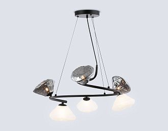 Подвесная люстра **35-115 см, 6*G9*40W, K, Ambrella Light High Light LH15003, черный