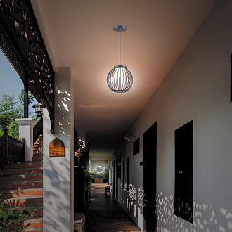 Уличный светодиодный светильник Novotech Carrello 358288, 7W LED, 4000K, диаметр 22 см, темно-серый