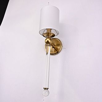 Бра Nell Sconce 57*17*17 см, 1*E14*40W, ImperiumLoft 44.704-0, Латунь