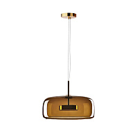 Светильник подвесной LOFT IT LED Dauphin 10040B, 12W LED, 3000K, диаметр 30 см, золото