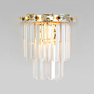 Настенный светильник Eurosvet Elegante 10130/1 золото/прозрачный хрусталь Strotskis