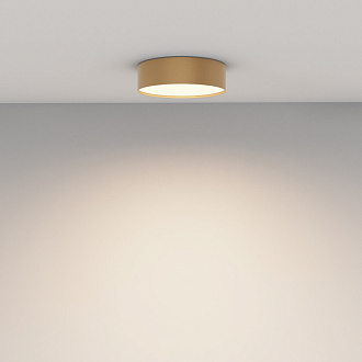 Накладной светильник 22*22*6 см, LED, 24W, 3000К, Maytoni Technical Zon C032CL-24W3K-RD-MG золото матовое