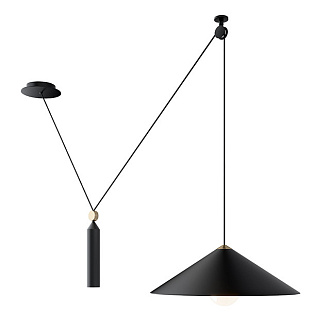Светильник подвесной Maytoni Peso P080PL-01B, черный