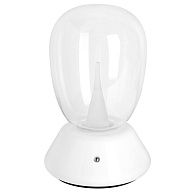 Настольная лампа диммируемая 10W 3000K прозрачный/белый Uovo III Lightstar 807906
