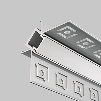 Алюминиевый профиль  Встраиваемый 2000*46*24 мм для светодиодной ленты Maytoni Led strip Серебро ALM-4623-S-2M