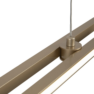 Подвесной светильник 150*1,5*305,5 см, 2* LED, 48W, 2600К-3500К, Maytoni Halo MOD005PL-L48BSK латунный