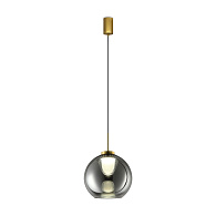 Светильник 20 см, 5W, 3000K, Freya Fume FR5399PL-L4BS2, латунь