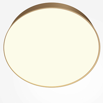 Накладной светильник 40*40*6 см, LED, 45W, 3000К, Maytoni Technical Zon C032CL-45W3K-RD-MG золото матовое