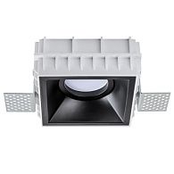 Встраиваемый светильник 9,3*9,3*-4 см, 1*GU5.3*50W, K, Lightstar Domino G214507, белый, вр 9.3 см