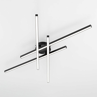 Люстра 117 см, 80W, 3000-5500K, 20 м2 Citilux CL203141 Стиг Черный