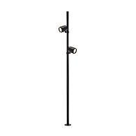 Уличный столб 10*200 см, 2*LED, 12W, 4000K, Favourite Securitas 4638-2F, черный матовый