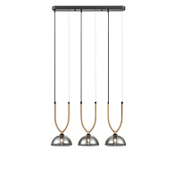 Подвесной светильник 16*58*157 см, 3*G9 черный, золото Vele Luce Astiy VL5434P03