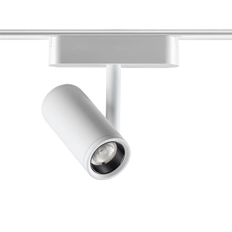 Трековый светильник 11,5*4,2*13,2 см, LED*1*8W, 4000 К, Novotech 359105 Smal Shino, белый