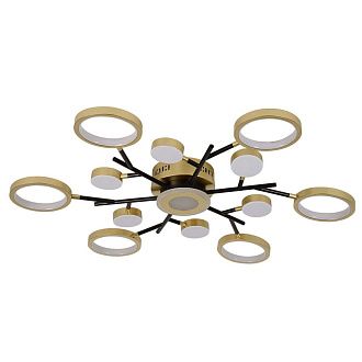 Потолочный светильник 88 см, 140W, 3500-6500K, F-Promo Hybrid 4686-13C, золото