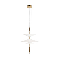 Подвесной светильник 50*83 см, 3*GU5.3*20W  LOFT IT Skylar 10244/B Brass латунь