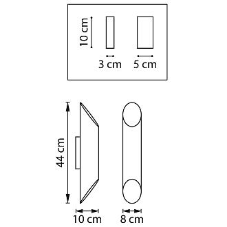 Бра 2*G9*12W, Черный Lightstar Siena 720627
