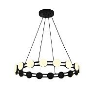 Подвесная люстра 60*10-120 см, 6*LED, 2W, 3000K, F-Promo Moti 4601-6P, черный