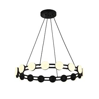 Подвесная люстра 60*10-120 см, 6*LED, 2W, 3000K, F-Promo Moti 4601-6P, черный