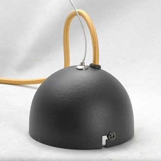 Подвесной светильник Lussole Loft Yukon GRLSP-8053, диаметр 35 см, черный-золото